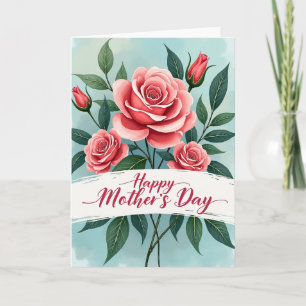 Schöne Blumen für Mamas Karte
