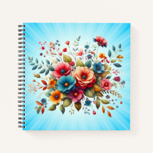 Schöne Blumen Gestaltung-58576 Notizbuch