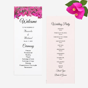 Schöne Blumen Hochzeitsprogramm