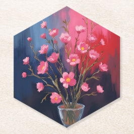 Schöne Blumen in einer Vase Untersetzer