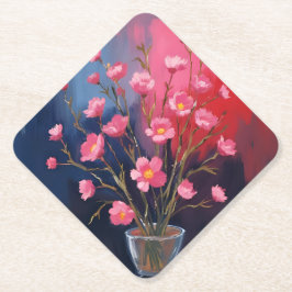 Schöne Blumen in einer Vase Untersetzer