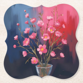 Schöne Blumen in einer Vase Untersetzer