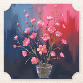Schöne Blumen in einer Vase Untersetzer