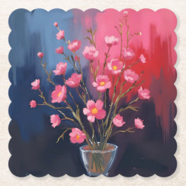 Schöne Blumen in einer Vase Untersetzer