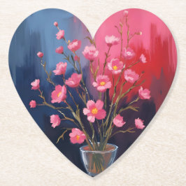 Schöne Blumen in einer Vase Untersetzer