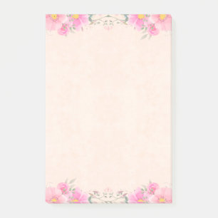 Schöne Blumen in Pastellfarben Noten Post-it Klebezettel
