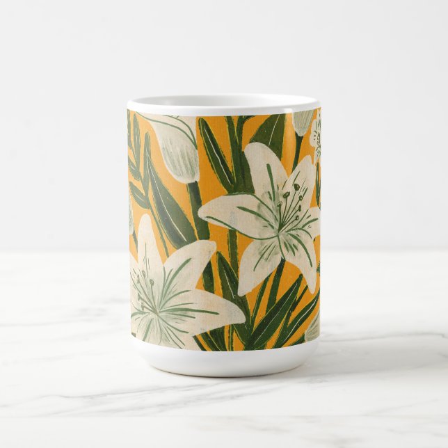 Schöne Blumen Kaffeetasse (Mittel)
