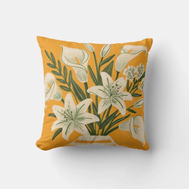 Schöne Blumen Kissen (Vorderseite)