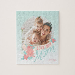 Schöne Blumen mit Bogenschießen Foto für Mama
