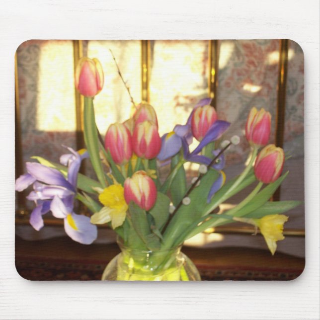 Schöne Blumen Mousepad (Vorne)