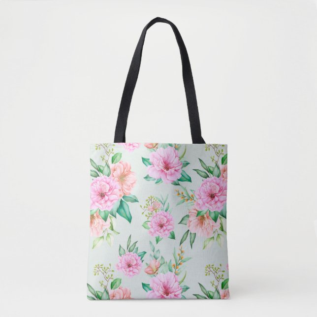 Schöne Blumen Tasche (Vorderseite)