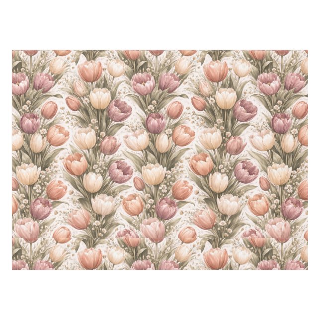 Schöne Blumen Tischdecke (Vorderseite (Horizontal))