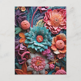 Schöne Blumen Viktorianisch Elegante Hübsche Blume Postkarte