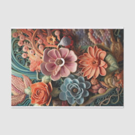 Schöne Blumen Viktorianisch Elegante Hübsche Blume Seidenpapier