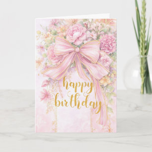Schöne Blumen zum Geburtstag Karte