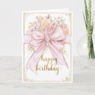 Schöne Blumen zum Geburtstag Karte
