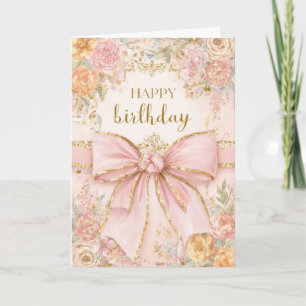 Schöne Blumen zum Geburtstag Karte