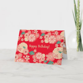 Schöne Blumendekoration Rosa Garten Blume Dankeskarte