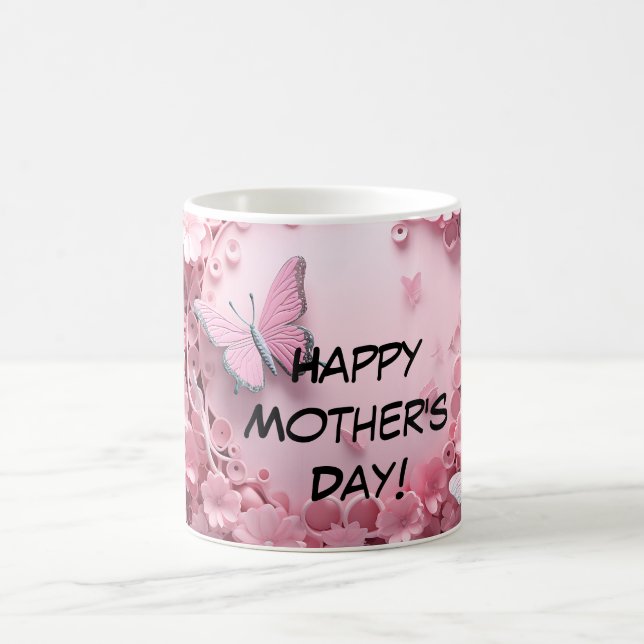 Schöne Blumendesign Coffee Tasse (Mittel)