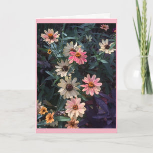 Schöne Blumengeburtstags-Karte Karte