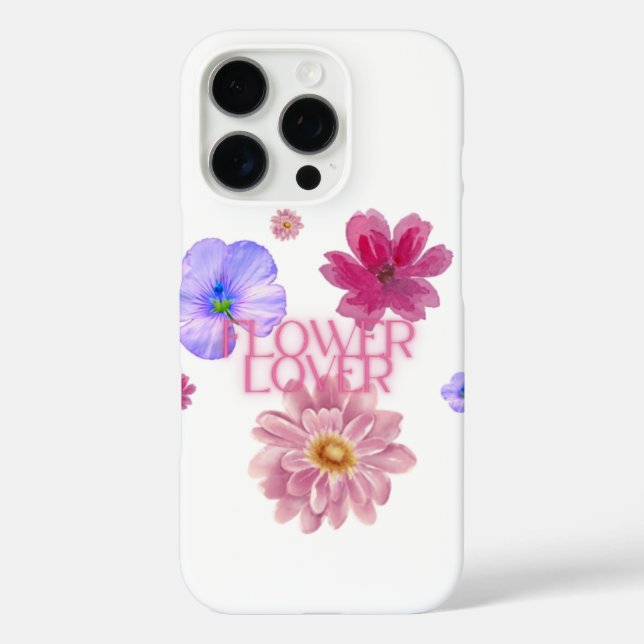 Schöne Blumenhülle, schlicht aber bezaubernd iPhone 16 Pro Hülle (Rückseite)