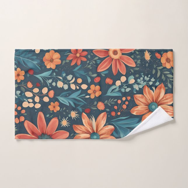 Schöne Blumeninspirierung Badhandtuch Set (Handtuch)