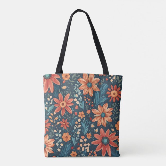 Schöne Blumeninspirierung Tasche (Rückseite)