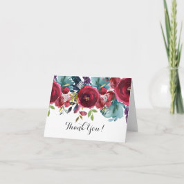 schöne Blumenkarte Dankeskarte