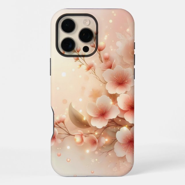 Schöne Blumenmuster iPhone 16 Pro Max Hülle (Rückseite)