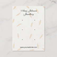 Schöne Blumenpapiere Ohrringe Display-Karten