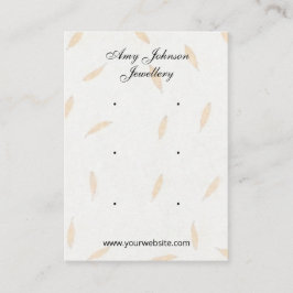 Schöne Blumenpapiere Ohrringe Display-Karten Visitenkarte