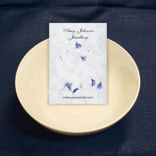 Schöne Blumenpapiere Ohrringe Display-Karten Visitenkarte