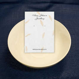 Schöne Blumenpapiere Ohrringe Display-Karten Visitenkarte