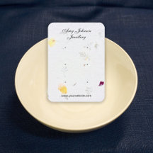 Schöne Blumenpapiere Ohrringe Display-Karten