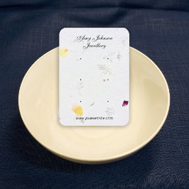 Schöne Blumenpapiere Ohrringe Display-Karten Visitenkarte