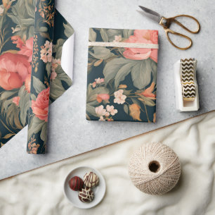 Schöne Blumenrose Blumen Geschenkpapier