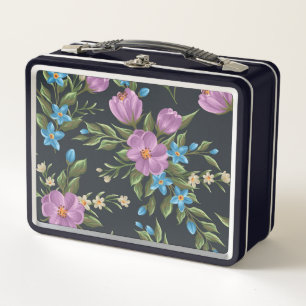 Schöne Blumenskizze für Metalle Lunch Box