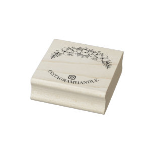 Schöne Blumenstrasse Kunst, Dichtung und Musik Gummistempel