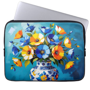 Schöne Blumenvase Laptopschutzhülle