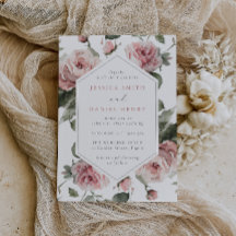 Schöne Blush Pink Wasserfarben Blumenzehen