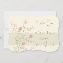 Schöne Blüte mit Grün Einladung