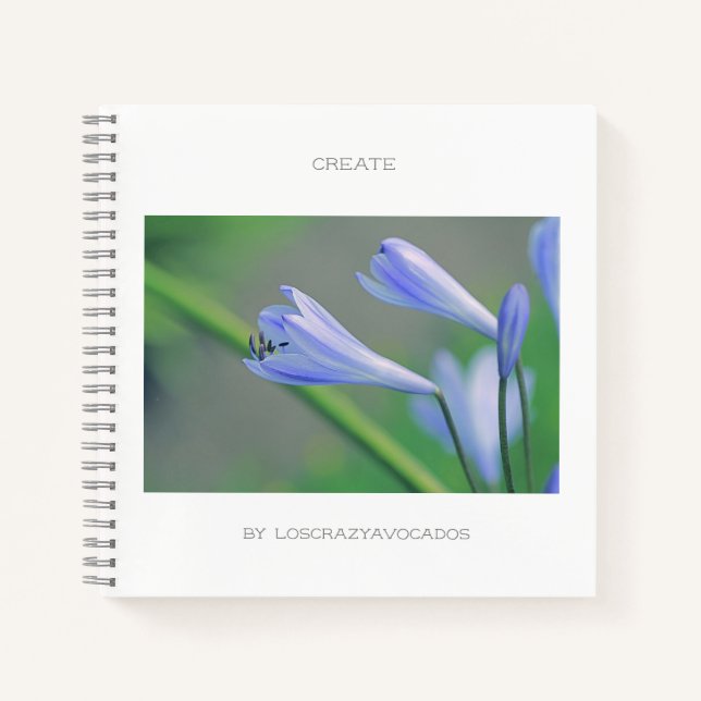 Schöne Blüten erstellen Notebook Notizbuch (Vorderseite)