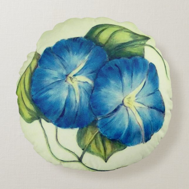 Schöne Blüten Rundes Kissen (Vorderseite)
