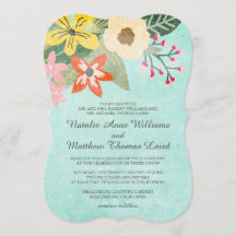 Schöne Blütenfarbe Blumenzwiebelhochzeit / Aqua