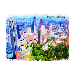 Schöne Bogota Kolumbien City Panorama Aussicht Magnet