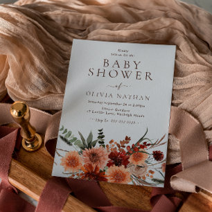 Schöne Bohemische Blume Kinderdusche Einladung