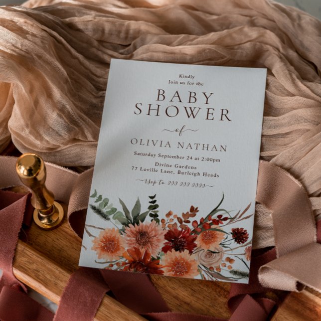 Schöne Bohemische Blume Kinderdusche Einladung (Von Creator hochgeladen)