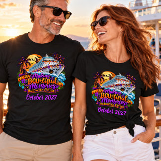 Schöne Boo-Erinnerungen Halloween Kreuzfahrt T-Shirt