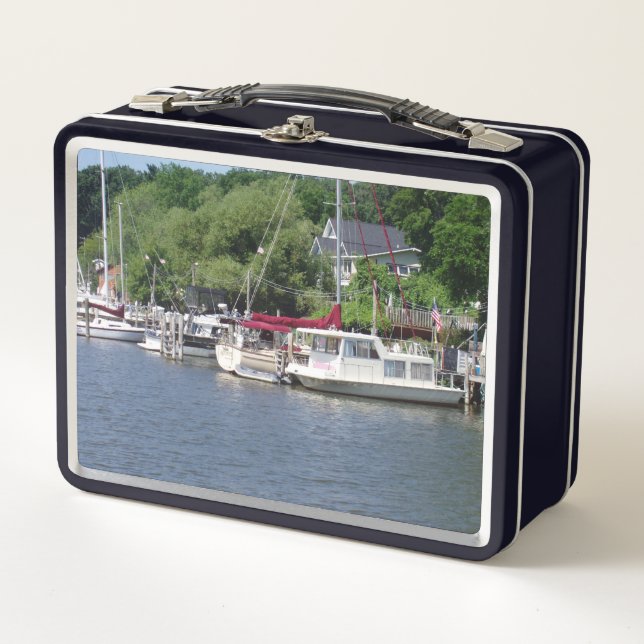 Schöne Boote Metal Lunch Box (Vorderseite)