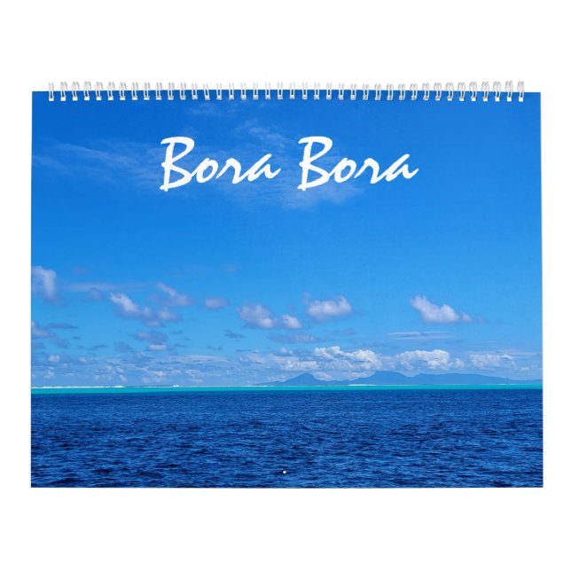 Schöne Bora Bora Landschaft Fotografie Kalender (Titelbild)